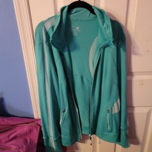 Tangerine Running Workout Jacket Size XL Light Blue